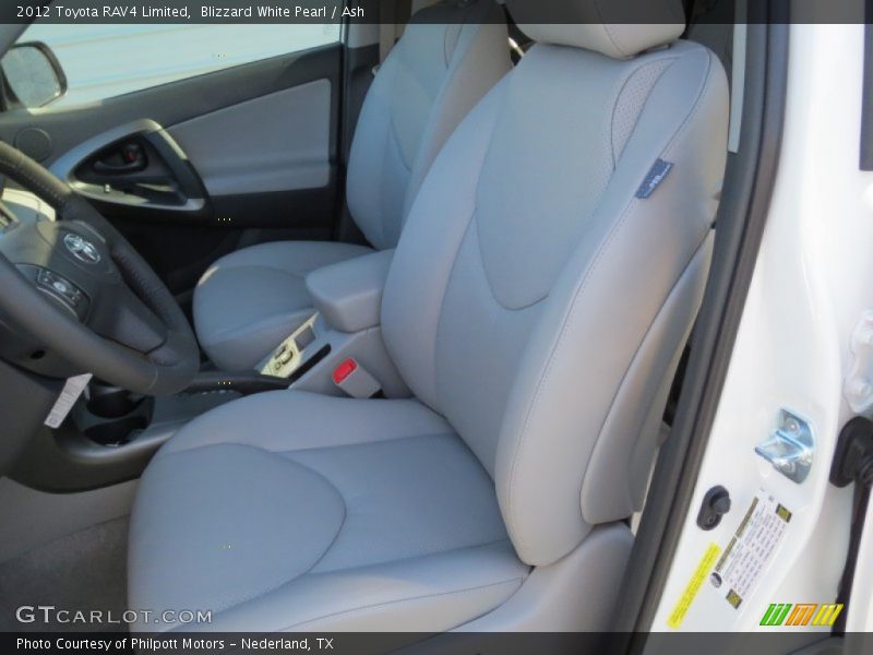 Blizzard White Pearl / Ash 2012 Toyota RAV4 Limited