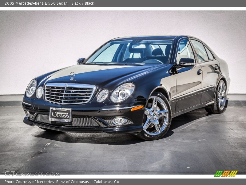 Black / Black 2009 Mercedes-Benz E 550 Sedan