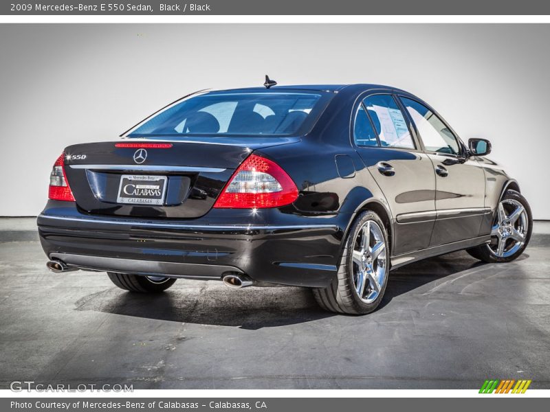 Black / Black 2009 Mercedes-Benz E 550 Sedan