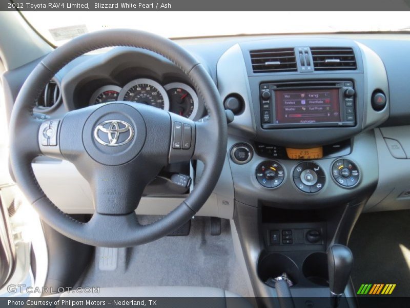 Blizzard White Pearl / Ash 2012 Toyota RAV4 Limited