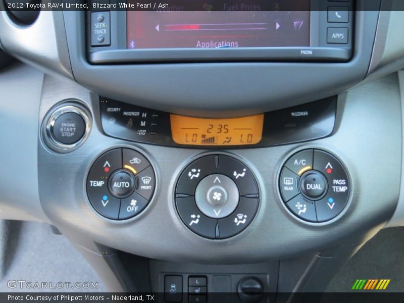 Blizzard White Pearl / Ash 2012 Toyota RAV4 Limited