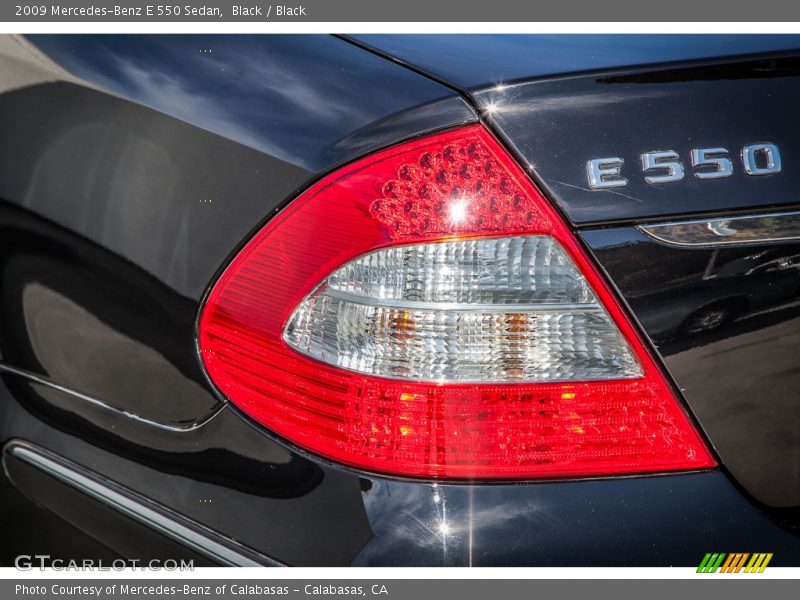 Black / Black 2009 Mercedes-Benz E 550 Sedan