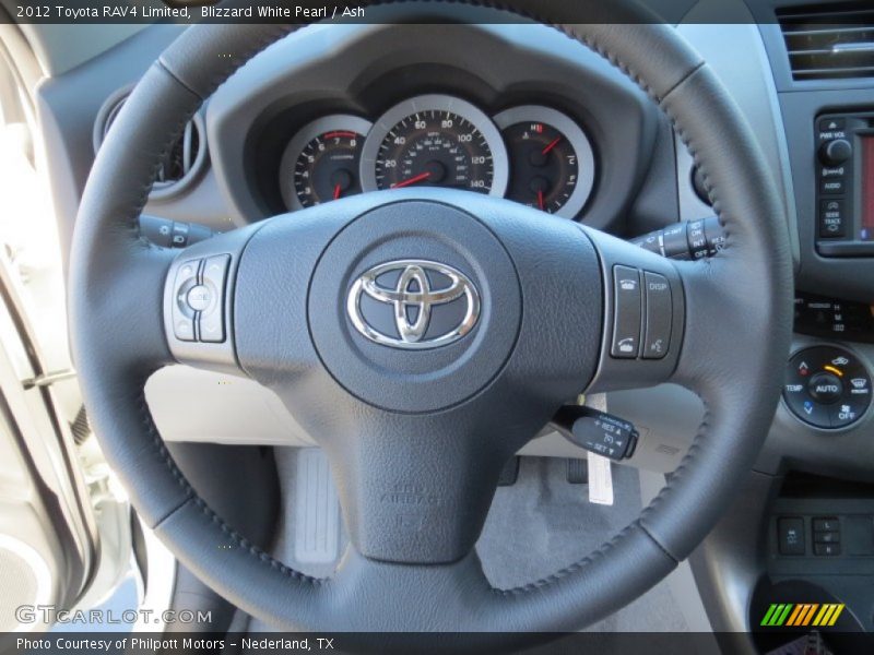 Blizzard White Pearl / Ash 2012 Toyota RAV4 Limited