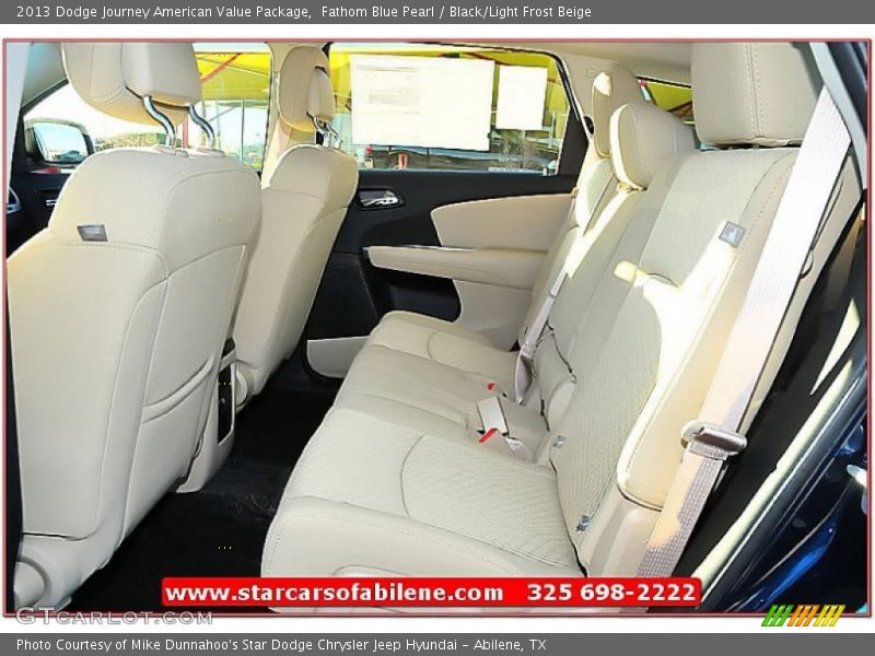 Fathom Blue Pearl / Black/Light Frost Beige 2013 Dodge Journey American Value Package