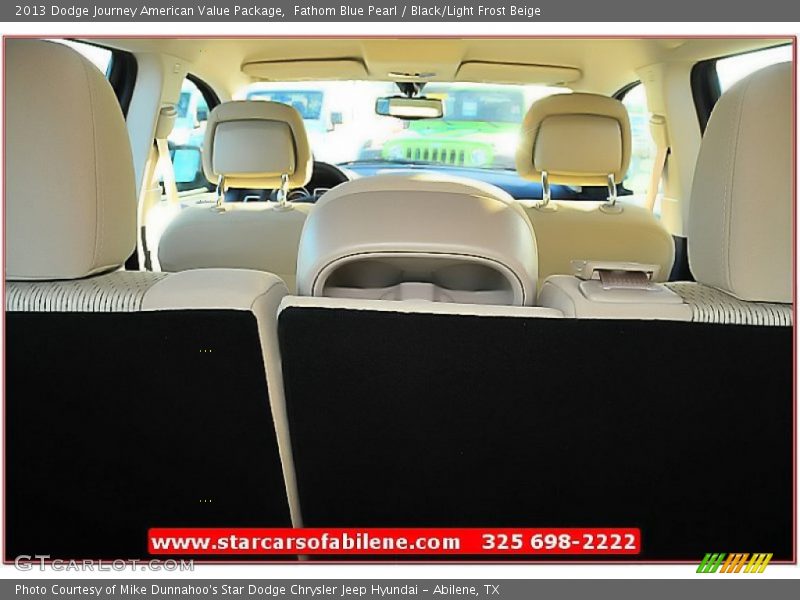 Fathom Blue Pearl / Black/Light Frost Beige 2013 Dodge Journey American Value Package