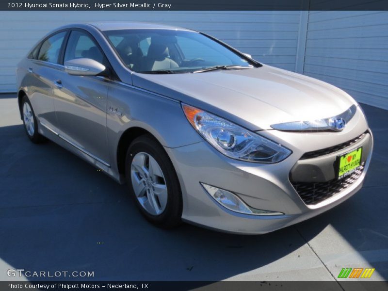 Hyper Silver Metallic / Gray 2012 Hyundai Sonata Hybrid