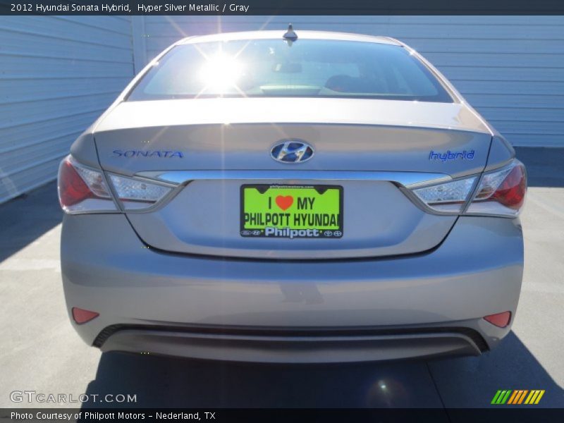 Hyper Silver Metallic / Gray 2012 Hyundai Sonata Hybrid