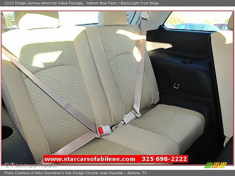 Fathom Blue Pearl / Black/Light Frost Beige 2013 Dodge Journey American Value Package