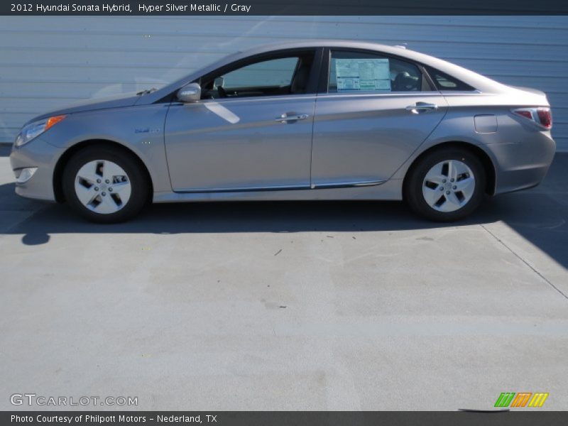 Hyper Silver Metallic / Gray 2012 Hyundai Sonata Hybrid