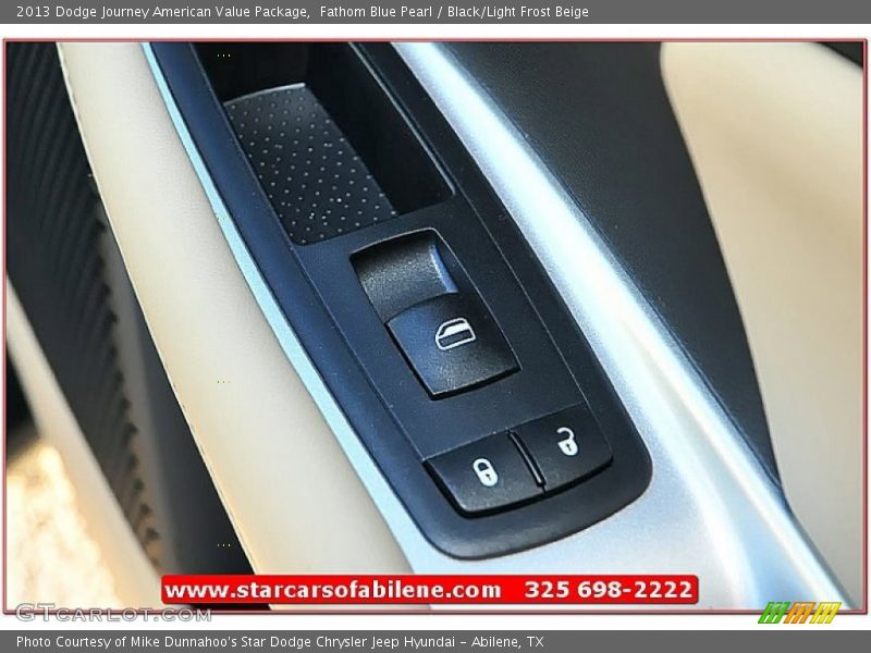 Fathom Blue Pearl / Black/Light Frost Beige 2013 Dodge Journey American Value Package