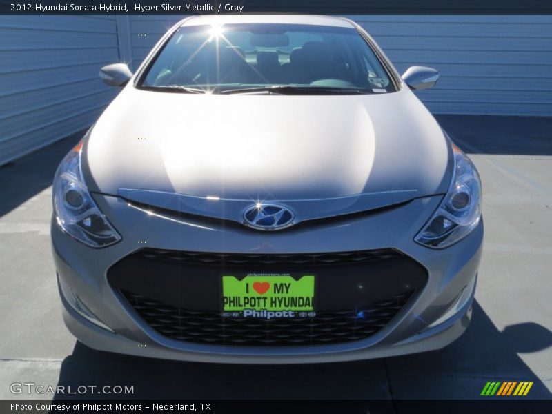 Hyper Silver Metallic / Gray 2012 Hyundai Sonata Hybrid