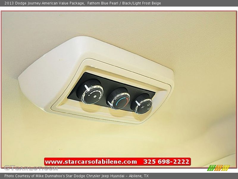 Fathom Blue Pearl / Black/Light Frost Beige 2013 Dodge Journey American Value Package
