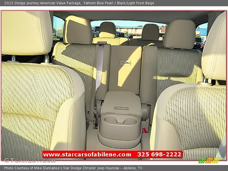 Fathom Blue Pearl / Black/Light Frost Beige 2013 Dodge Journey American Value Package