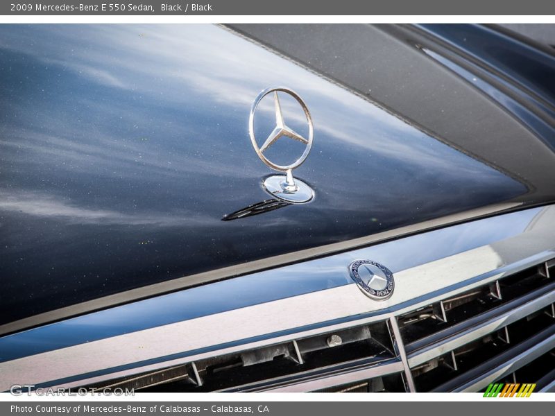 Black / Black 2009 Mercedes-Benz E 550 Sedan