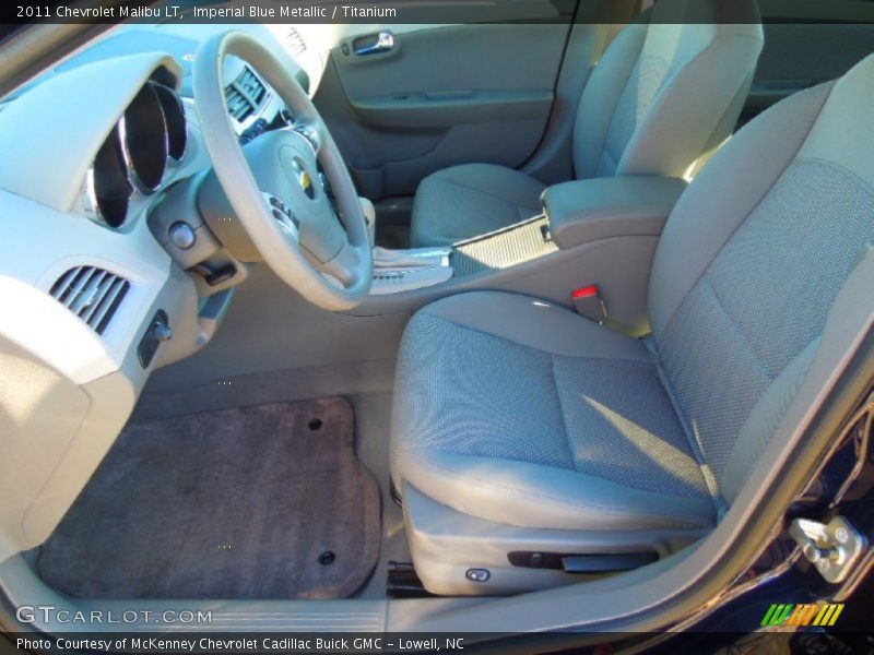 Imperial Blue Metallic / Titanium 2011 Chevrolet Malibu LT