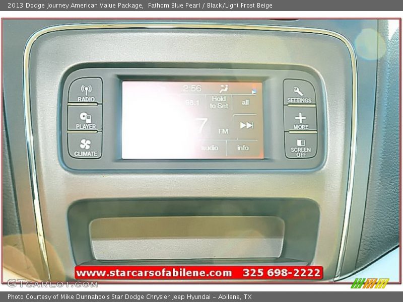 Fathom Blue Pearl / Black/Light Frost Beige 2013 Dodge Journey American Value Package