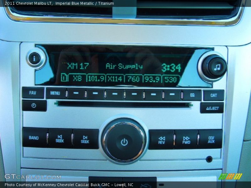 Imperial Blue Metallic / Titanium 2011 Chevrolet Malibu LT