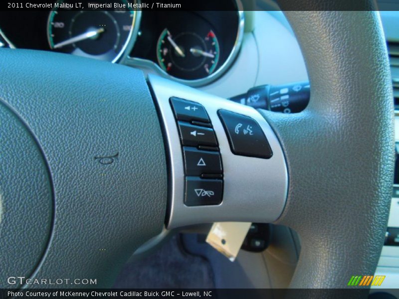 Imperial Blue Metallic / Titanium 2011 Chevrolet Malibu LT