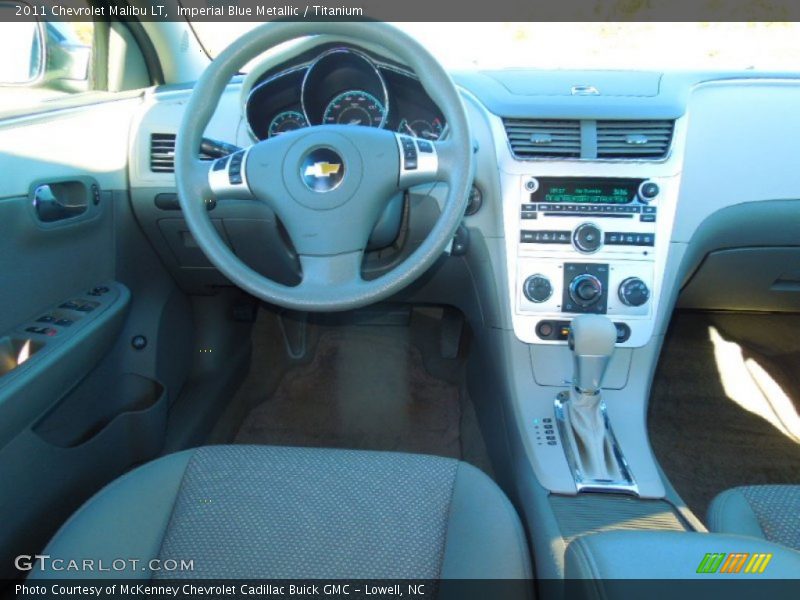 Imperial Blue Metallic / Titanium 2011 Chevrolet Malibu LT