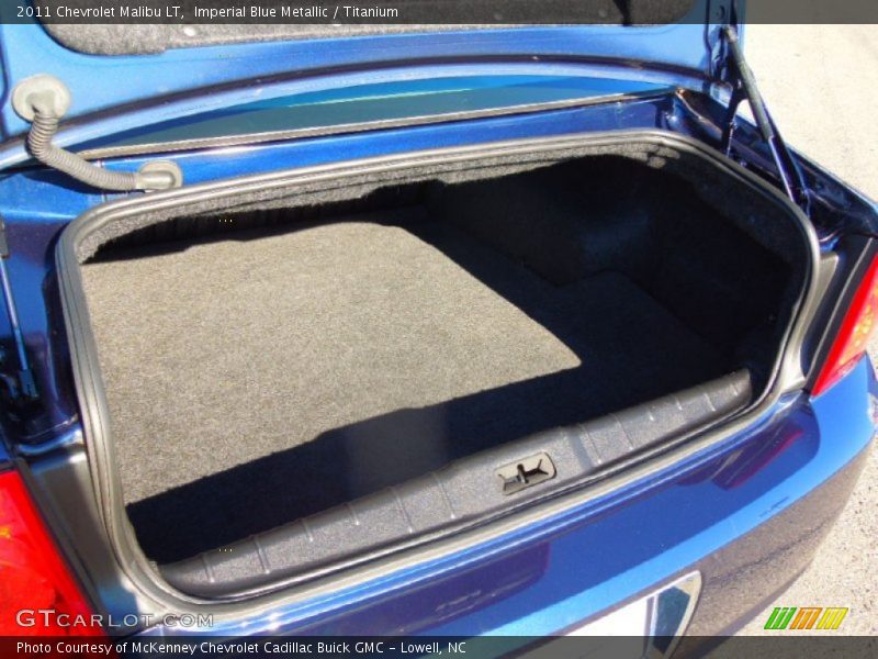 Imperial Blue Metallic / Titanium 2011 Chevrolet Malibu LT