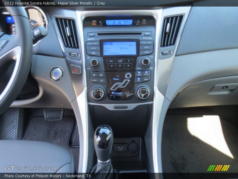 Hyper Silver Metallic / Gray 2012 Hyundai Sonata Hybrid