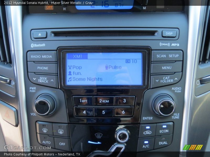 Hyper Silver Metallic / Gray 2012 Hyundai Sonata Hybrid
