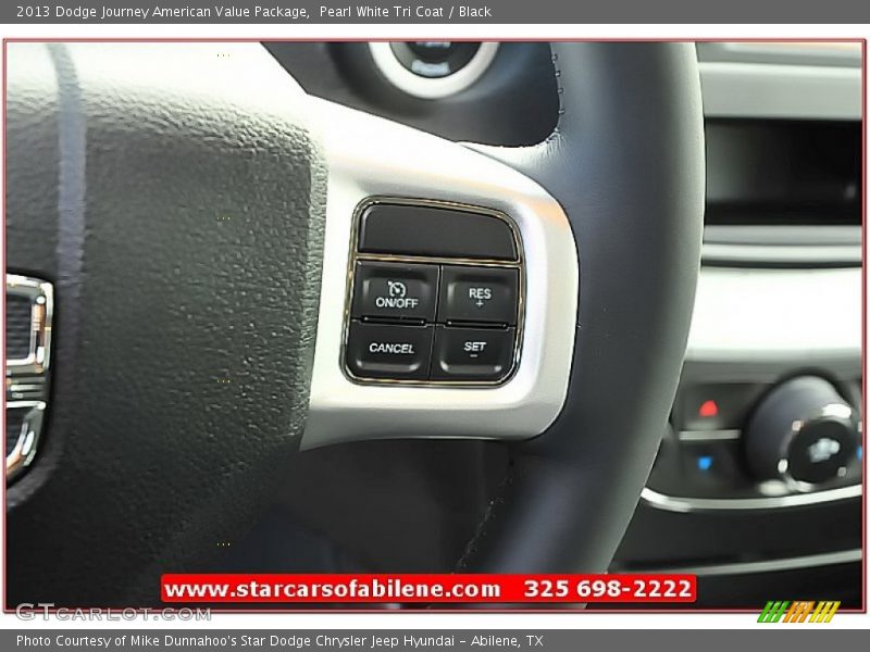 Pearl White Tri Coat / Black 2013 Dodge Journey American Value Package