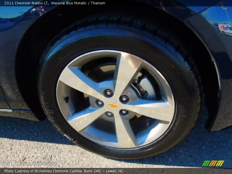 Imperial Blue Metallic / Titanium 2011 Chevrolet Malibu LT