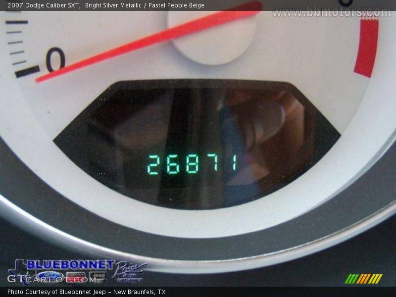 Bright Silver Metallic / Pastel Pebble Beige 2007 Dodge Caliber SXT