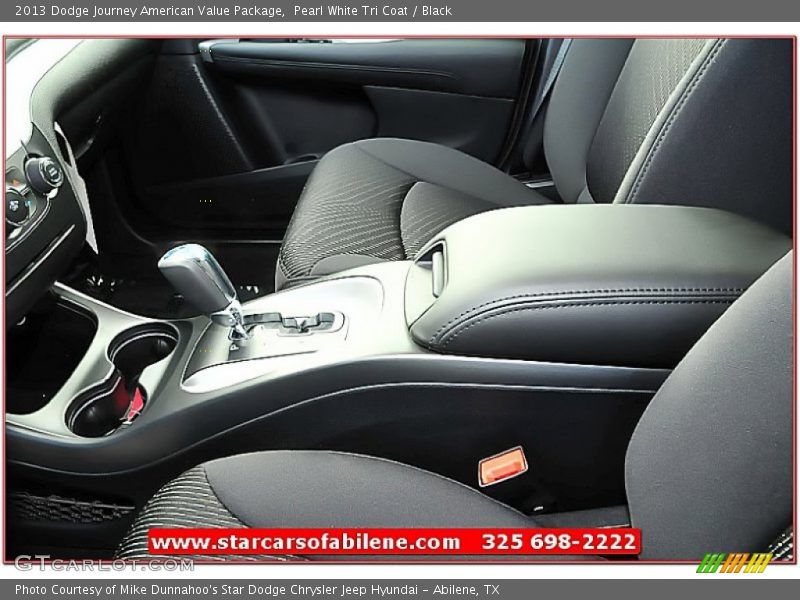 Pearl White Tri Coat / Black 2013 Dodge Journey American Value Package