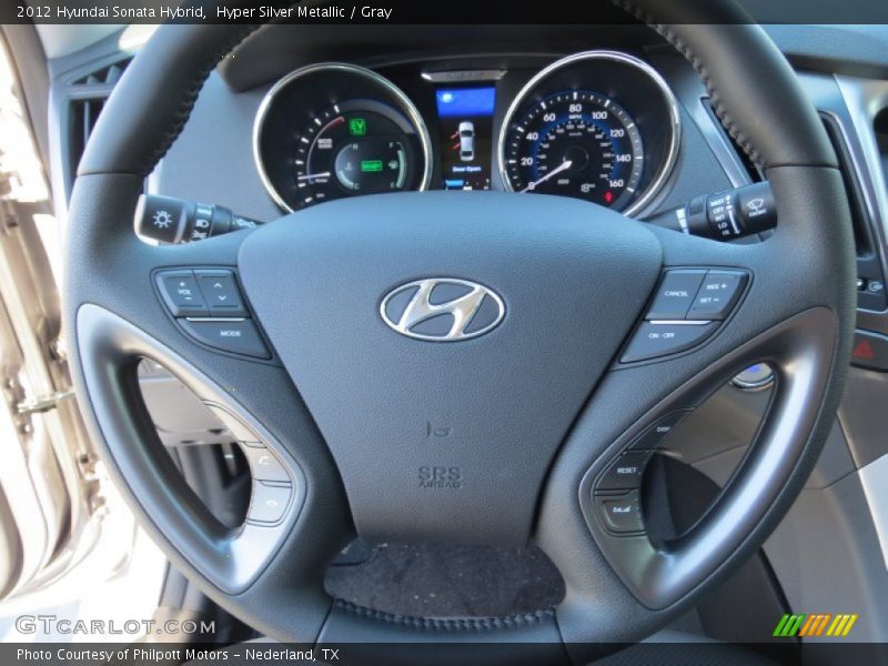Hyper Silver Metallic / Gray 2012 Hyundai Sonata Hybrid