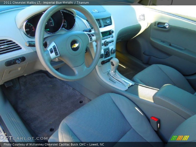 Imperial Blue Metallic / Titanium 2011 Chevrolet Malibu LT