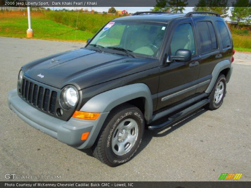 Dark Khaki Pearl / Khaki 2006 Jeep Liberty Sport