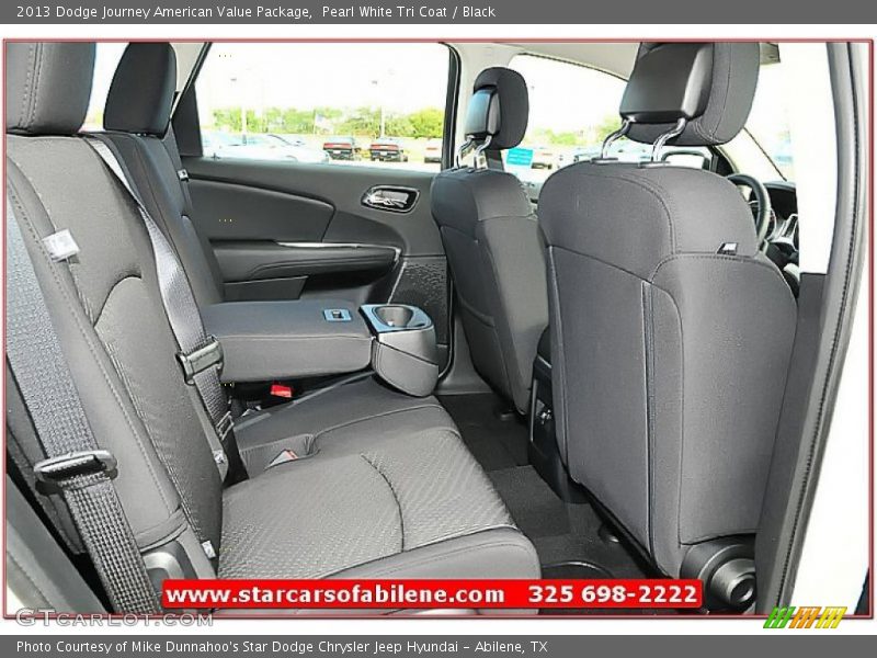 Pearl White Tri Coat / Black 2013 Dodge Journey American Value Package