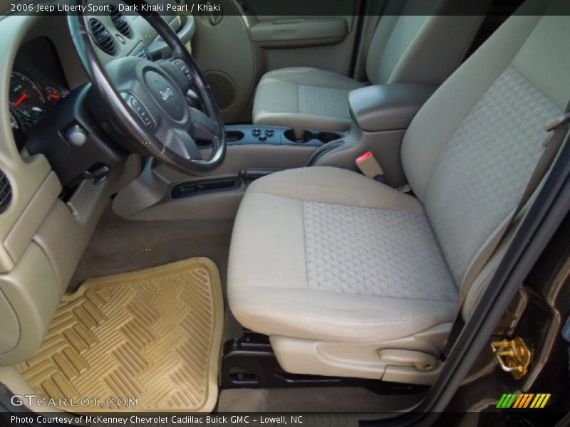 Dark Khaki Pearl / Khaki 2006 Jeep Liberty Sport