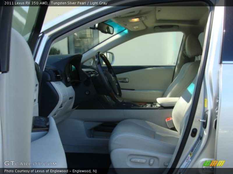 Tungsten Silver Pearl / Light Gray 2011 Lexus RX 350 AWD