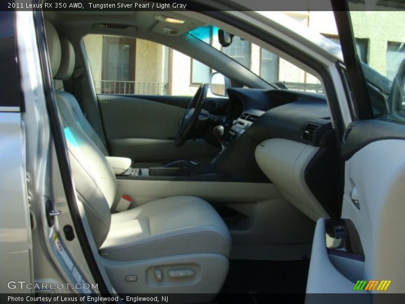 Tungsten Silver Pearl / Light Gray 2011 Lexus RX 350 AWD