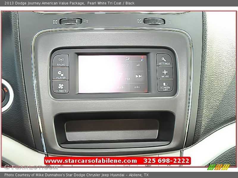 Pearl White Tri Coat / Black 2013 Dodge Journey American Value Package