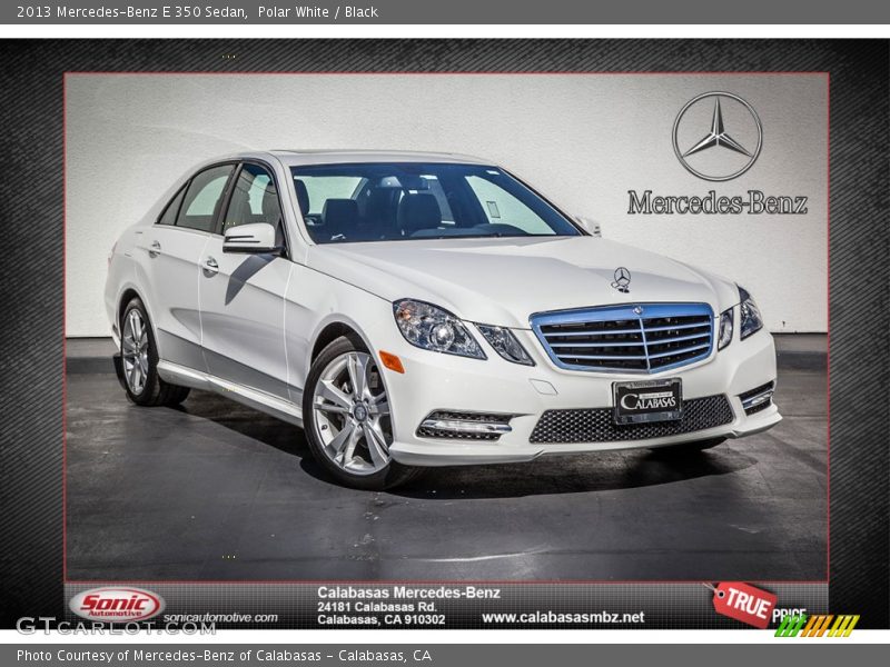 Polar White / Black 2013 Mercedes-Benz E 350 Sedan