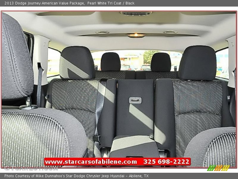 Pearl White Tri Coat / Black 2013 Dodge Journey American Value Package
