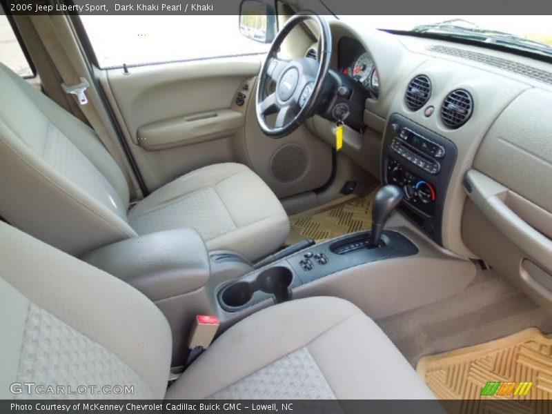 Dark Khaki Pearl / Khaki 2006 Jeep Liberty Sport