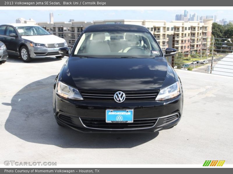 Black Uni / Cornsilk Beige 2013 Volkswagen Jetta SE Sedan