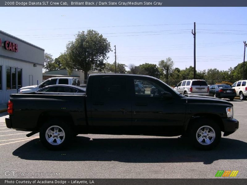 Brilliant Black / Dark Slate Gray/Medium Slate Gray 2008 Dodge Dakota SLT Crew Cab
