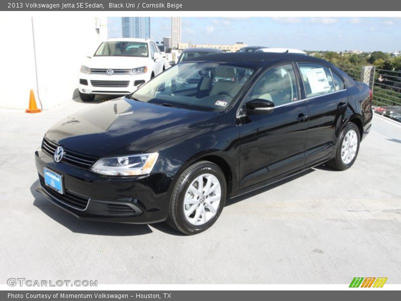 Black Uni / Cornsilk Beige 2013 Volkswagen Jetta SE Sedan