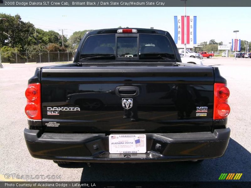 Brilliant Black / Dark Slate Gray/Medium Slate Gray 2008 Dodge Dakota SLT Crew Cab