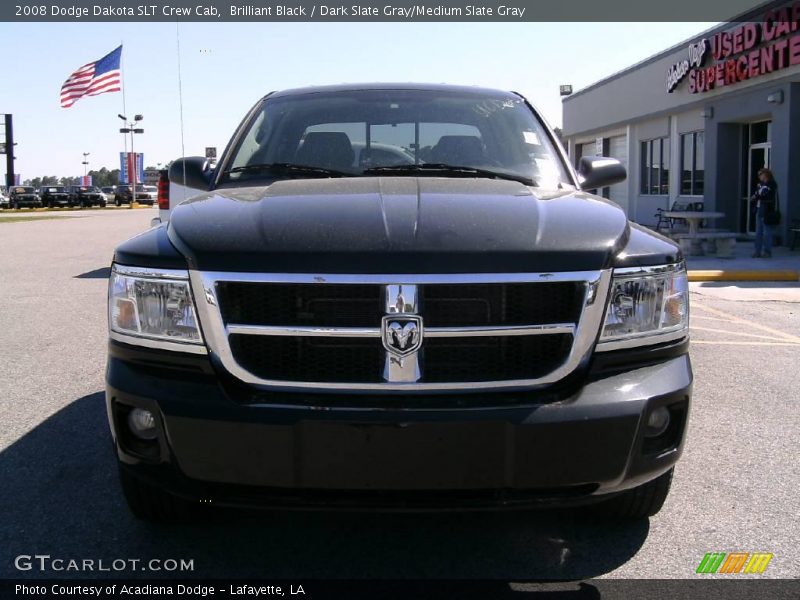 Brilliant Black / Dark Slate Gray/Medium Slate Gray 2008 Dodge Dakota SLT Crew Cab