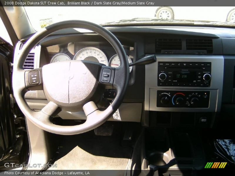 Brilliant Black / Dark Slate Gray/Medium Slate Gray 2008 Dodge Dakota SLT Crew Cab