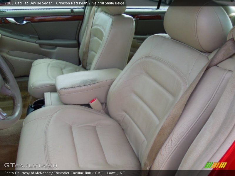 Crimson Red Pearl / Neutral Shale Beige 2003 Cadillac DeVille Sedan