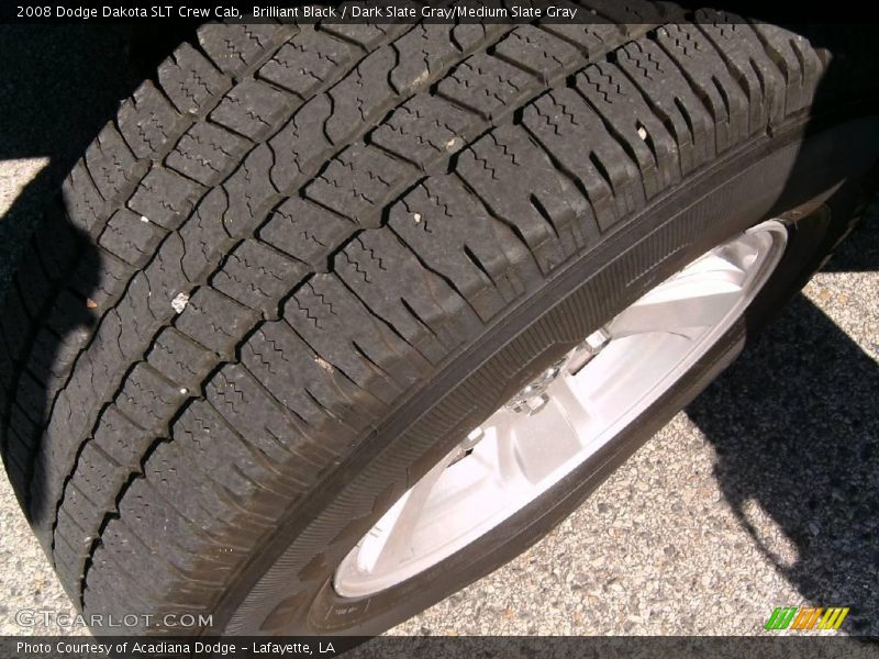Brilliant Black / Dark Slate Gray/Medium Slate Gray 2008 Dodge Dakota SLT Crew Cab