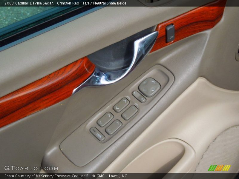 Crimson Red Pearl / Neutral Shale Beige 2003 Cadillac DeVille Sedan